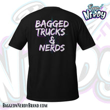 Load image into Gallery viewer, Bagged Trucks & Nerds Short-Sleeve Unisex T-Shirt | Pinstripe