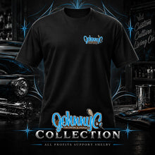 Load image into Gallery viewer, Johnny C Memorial Pinstriping T-Shirt | Bagged N Nerdy Brand