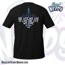 Load image into Gallery viewer, Life We Live Design | Bagged N Nerdy Brand Short Sleeve T-Shirt