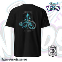 Load image into Gallery viewer, Teal CBurke Customs T-Shirt | 1 Entry | Bagged N Nerdy