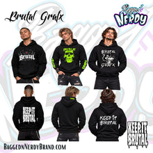 Load image into Gallery viewer, Brutal Grafx hoodie collection group view
