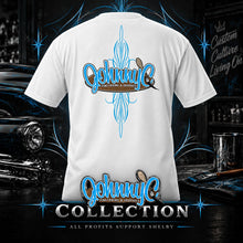 Load image into Gallery viewer, Johnny C Memorial Pinstriping T-Shirt | Bagged N Nerdy Brand
