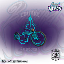 Load image into Gallery viewer, Teal CBurke Customs T-Shirt | 1 Entry | Bagged N Nerdy
