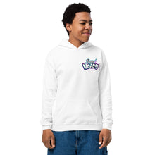 Load image into Gallery viewer, Pinstriped Youth Heavy Blend Hoodie
