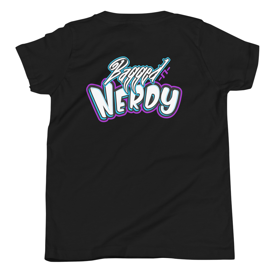 Toddler Purple Bagged n Nerdy Logo T-Shirt
